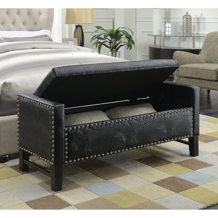 Niobe Storage Bench PU Leather Image 5