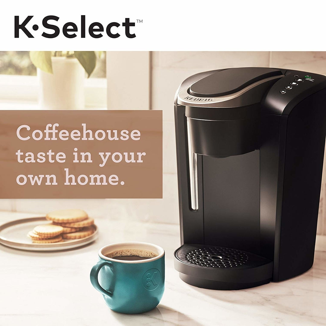 Keurig K-Select Single Serve K-Cup Pod Coffee Maker, With Strength Control and Hot Water On Demand, Matte Black Image 1