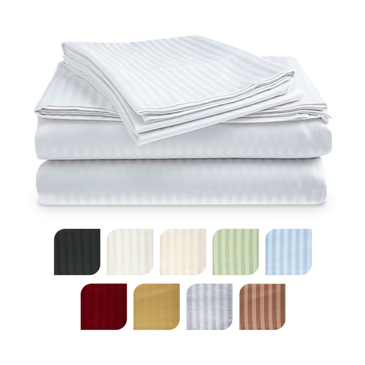 4 Piece Set: Ultra Soft 1800 Series Bamboo-Blend Bedsheets in 9 Colors Image 1