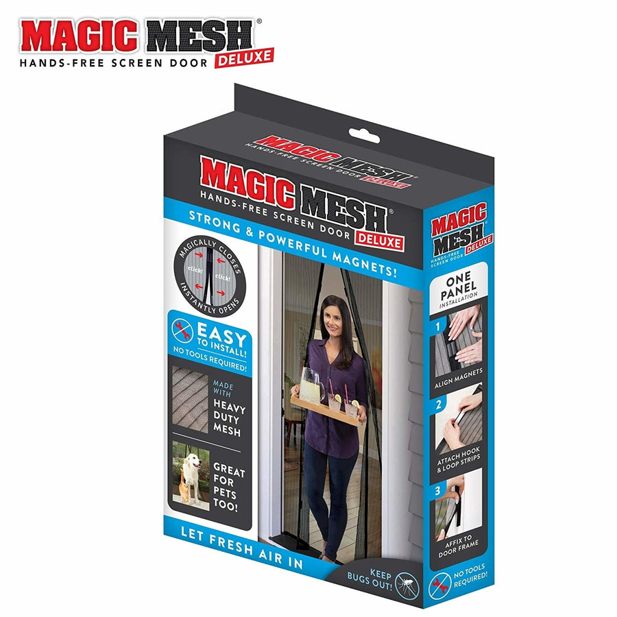 Magic Mesh and Improved Hands Free Magnetic Screen Door, Fits Doors up to 83 x 39 Image 1