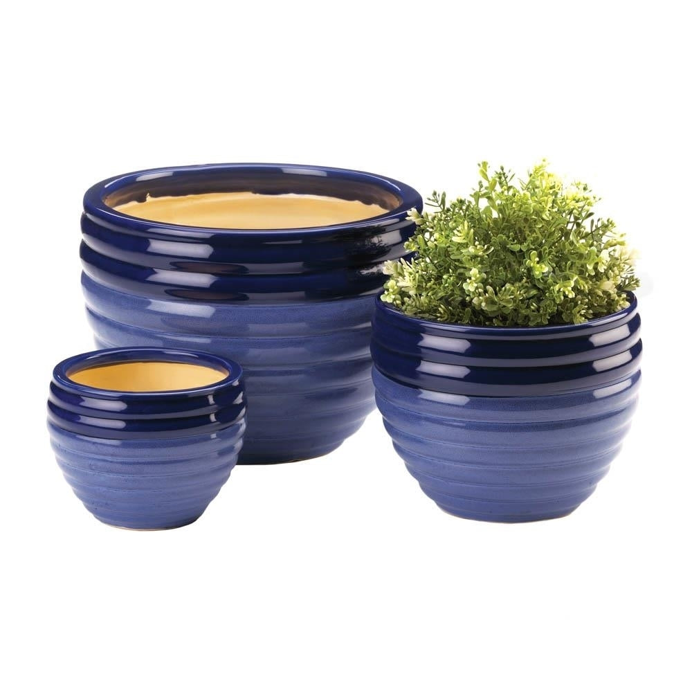 DUO BLUE TONE PLANTER TRIO Image 1