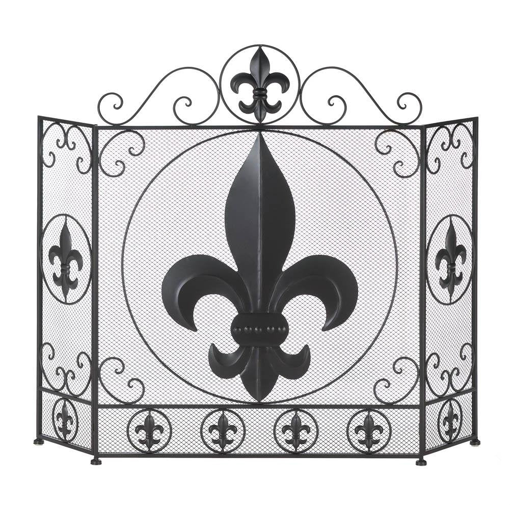 FLEUR-DE-LIS FIREPLACE SCREEN Image 1