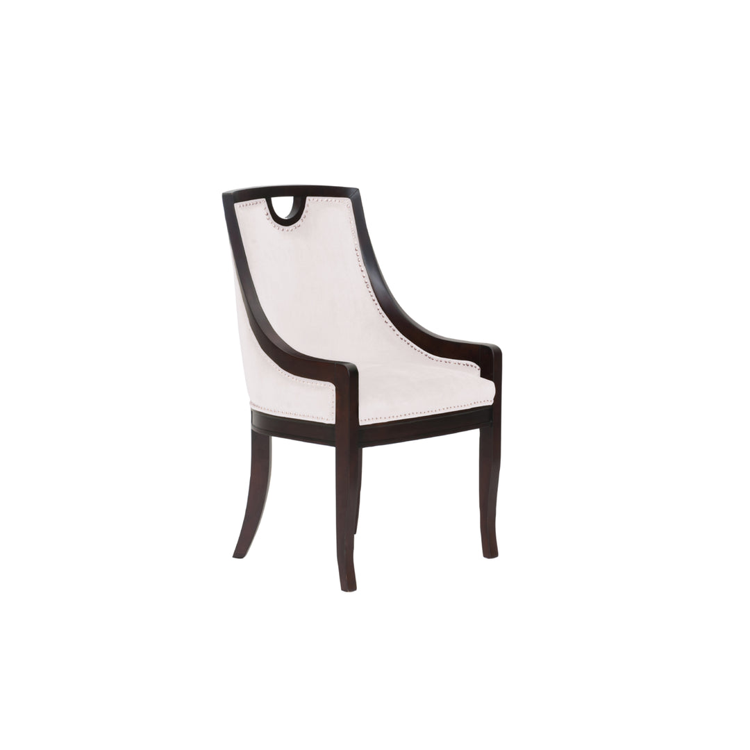 Benjamin Neo Traditonal Velvet Nailhead Dining Side Chair Image 6