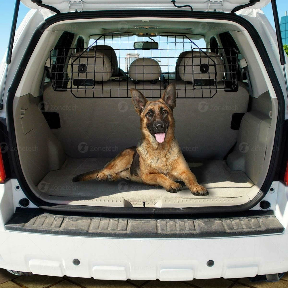 Zone Tech Safety Pet Dog Barrier Coated Wire Adjustable Mounted Headrest Cage Image 2