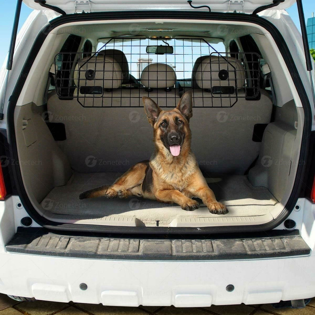 Zone Tech Safety Pet Dog Barrier Coated Wire Adjustable Mounted Headrest Cage Image 2