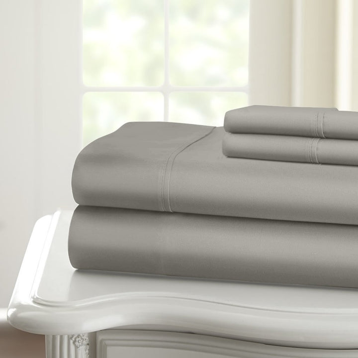 Home Sweet Home 1200 Thread Count Deep Pocket Luxury Solid Cotton Sheet Set Image 11