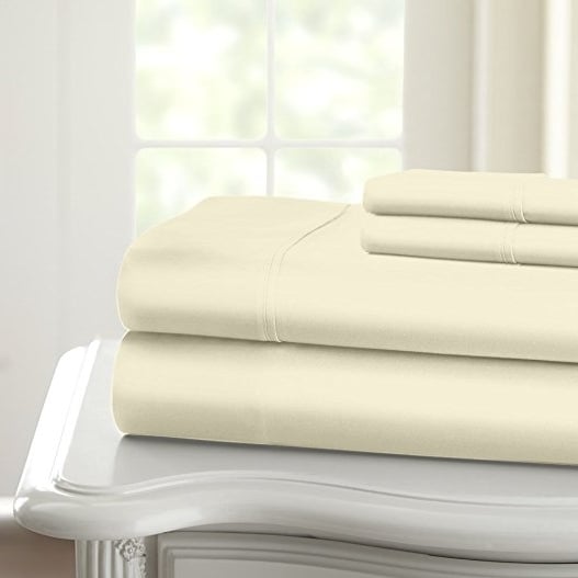 Home Sweet Home 1200 Thread Count Deep Pocket Luxury Solid Cotton Sheet Set Image 8