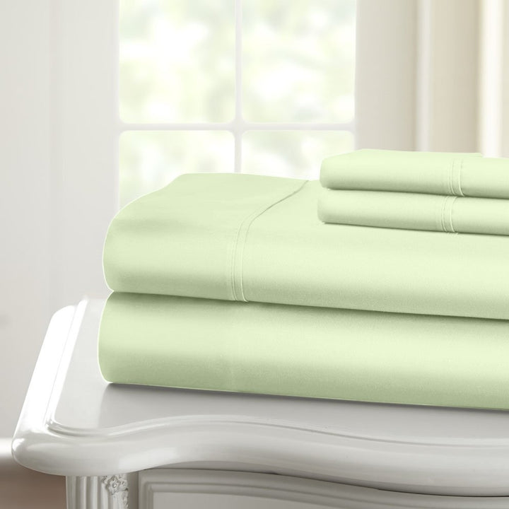 Home Sweet Home 1200 Thread Count Deep Pocket Luxury Solid Cotton Sheet Set Image 12