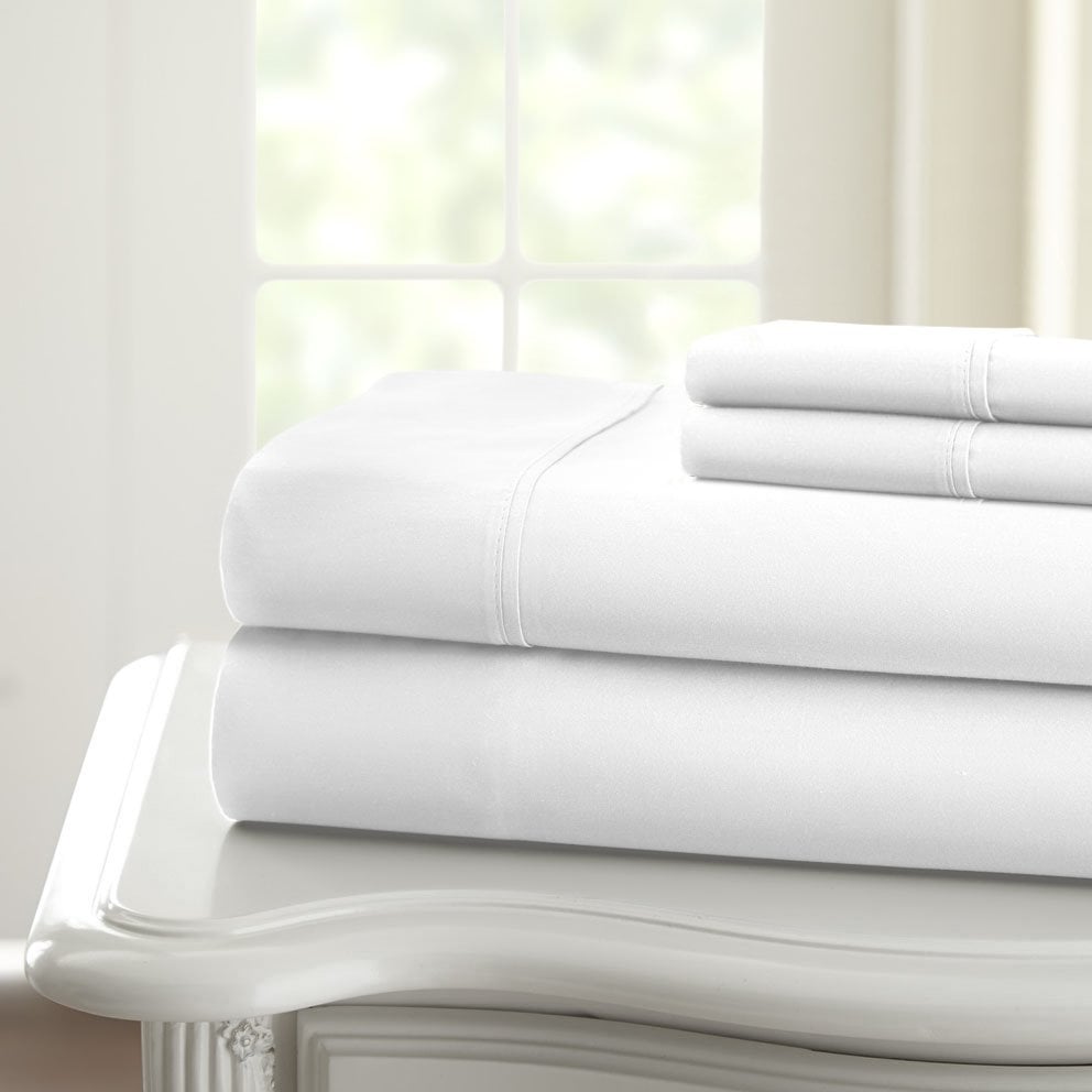 Home Sweet Home 1200 Thread Count Deep Pocket Luxury Solid Cotton Sheet Set Image 3