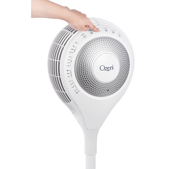 Ozeri 360 Duo Tower Fan Dual Oscillation Large Air Intake Quiet Remote Control Image 6