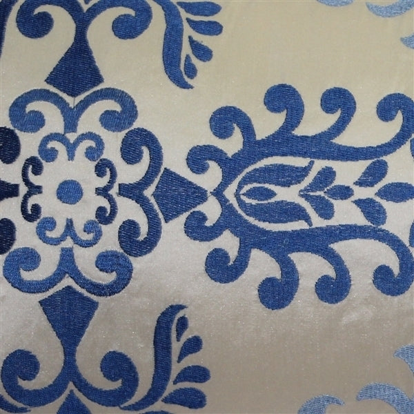 Pillow Decor - Sumatra Fountain Embroidered Silk Decorative Throw Pillow 12x24 Image 2