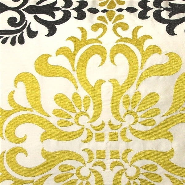 Pillow Decor - Sumatra Medallion Embroidered Silk Decorative Throw Pillow 21x21 Image 2
