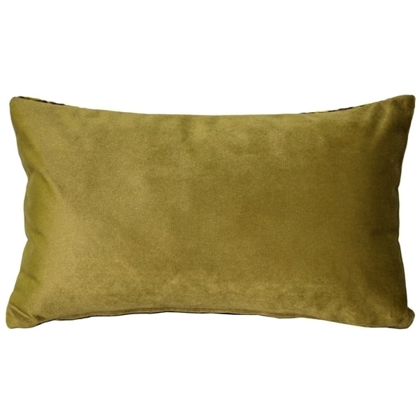 Pillow Decor Jager Sage Diamond Velvet Throw Pillow 12x20 Rectangular Green Image 3