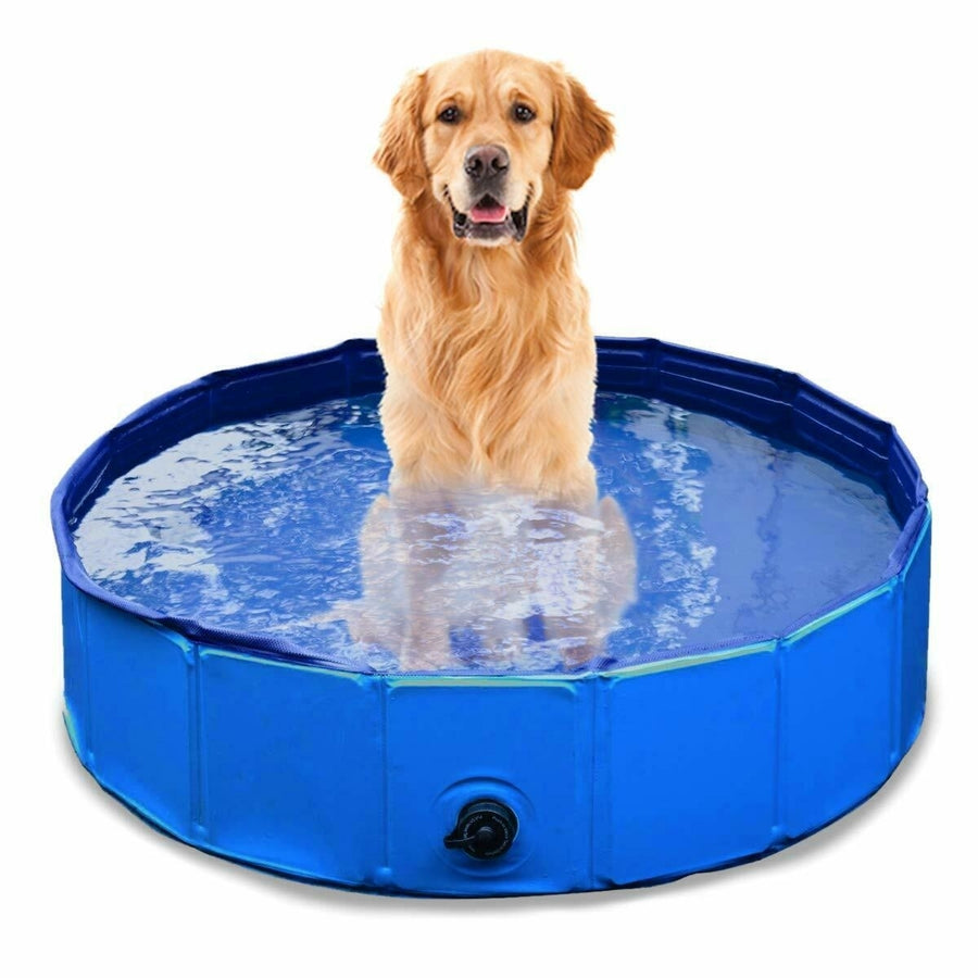 Zone Tech Collapsible Bathing Outdoor Portable Swimming Kids Pets Summer Pool Image 1