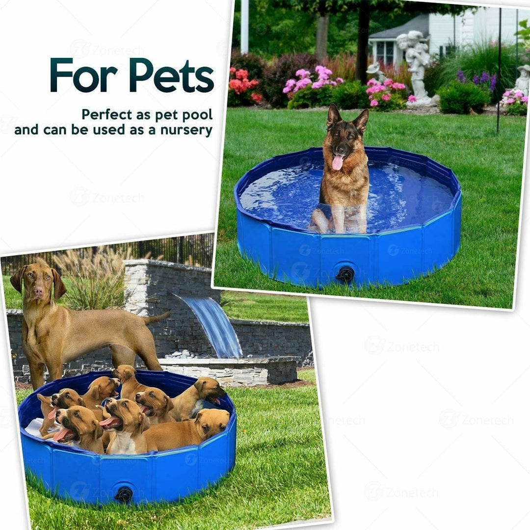 Zone Tech Collapsible Bathing Outdoor Portable Swimming Kids Pets Summer Pool Image 7