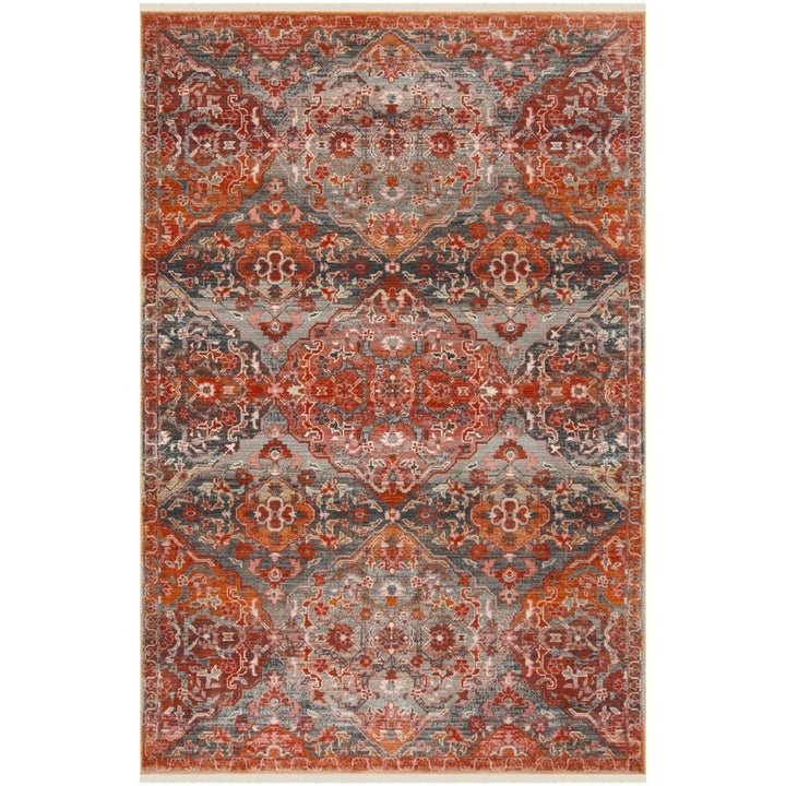 SAFAVIEH Vintage Persian VTP470J Aqua / Orange Rug Image 6