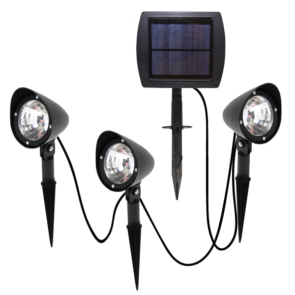 SPOTUP 3-in-1 Solar Powered LED Spotlights Weather-Resistant Garden Lights Image 4