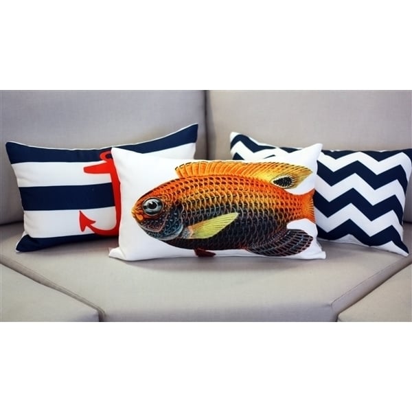 Pillow Decor Princess Damselfish Fish Pillow 12x19 Indoor Outdoor Polyester Image 4