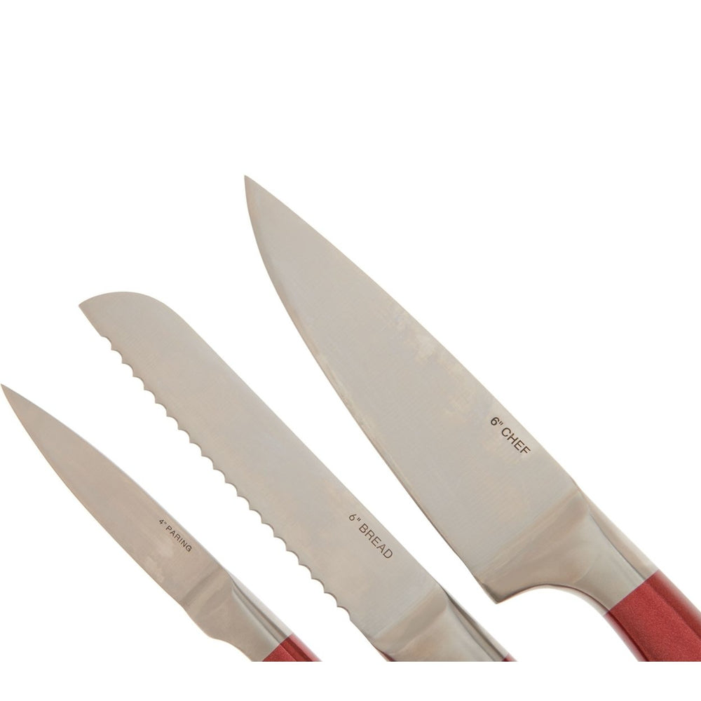 Valerie Bertinelli 3-Piece SS Metallic Knife Set Model K48080 Image 2