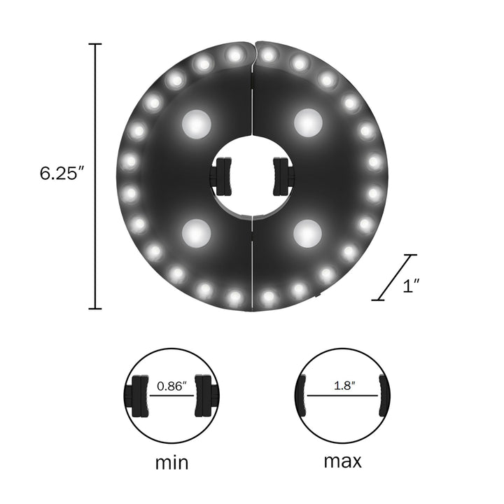 Patio Umbrella Light Cordless 28 LED Lights, 3 Brightness Modes-Battery Operated Hanging Lamp Image 2