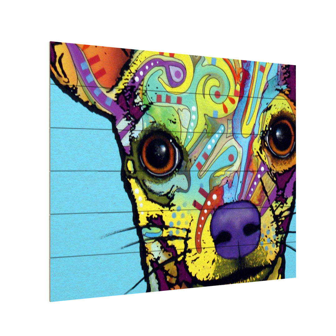 Wooden Slat Art 18 x 22 Inches Titled Chihuahua Ready to Hang  Picture Image 3