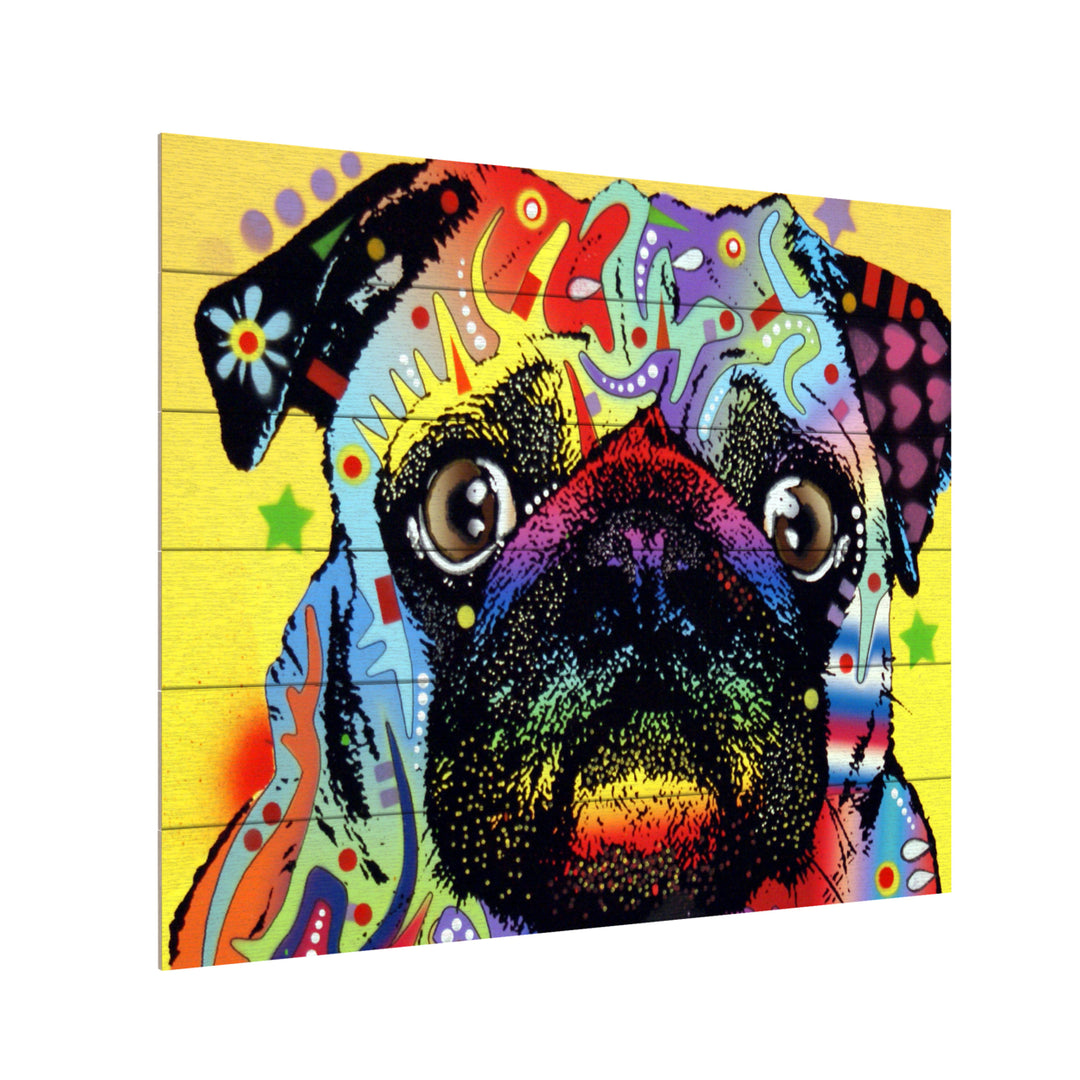 Wooden Slat Art 18 x 22 Inches Titled Pug Ready to Hang  Picture Image 3