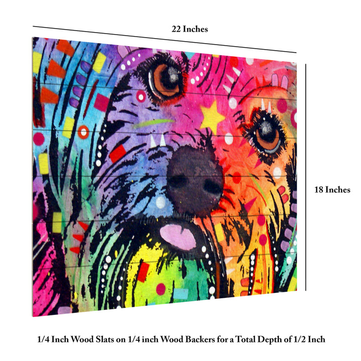 Wooden Slat Art 18 x 22 Inches Titled Yorkie Ready to Hang Picture Image 6