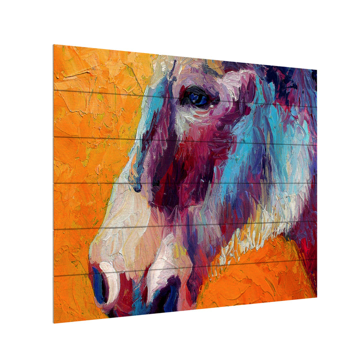 Wooden Slat Art 18 x 22 Inches Titled Burro II 1 Ready to Hang Picture Image 3