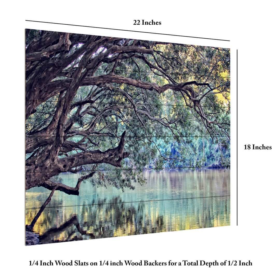 Wooden Slat Art 18 x 22 Inches Titled A Place to Dream Ready to Hang Picture Image 6