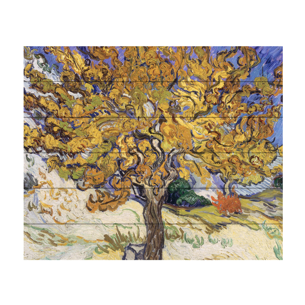 Wooden Slat Art 18 x 22 Inches Titled Mulberry Tree, 1889 Ready to Hang Picture Image 2