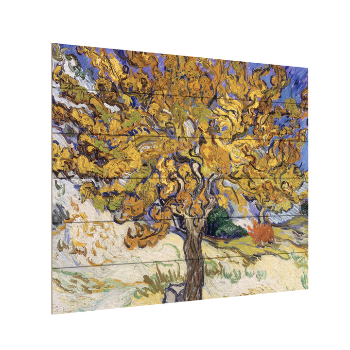 Wooden Slat Art 18 x 22 Inches Titled Mulberry Tree, 1889 Ready to Hang Picture Image 3