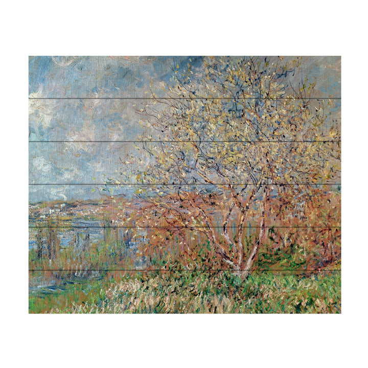 Wooden Slat Art 18 x 22 Inches Titled Spring 1880 Ready to Hang Picture Image 2