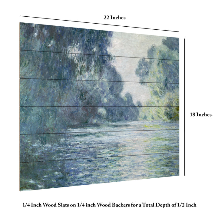 Wooden Slat Art 18 x 22 Inches Titled Branch Of The Seine Ready to Hang Picture Image 6