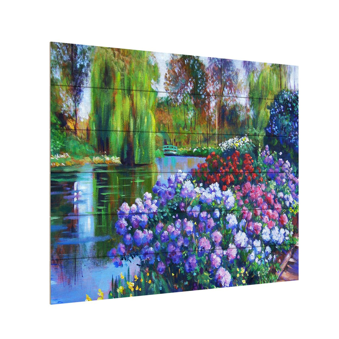 Wooden Slat Art 18 x 22 Inches Titled Promise of Spring Ready to Hang Picture Image 3