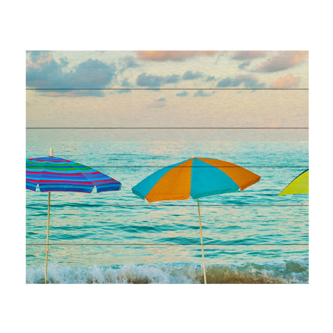 Wooden Slat Art 18 x 22 Inches Titled Florida Party of Five Ready to Hang Picture Image 2