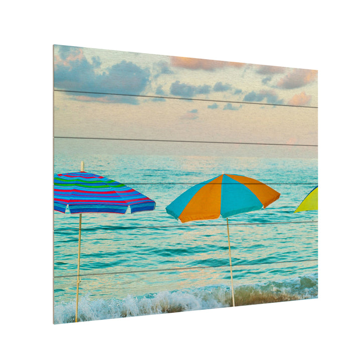 Wooden Slat Art 18 x 22 Inches Titled Florida Party of Five Ready to Hang Picture Image 3