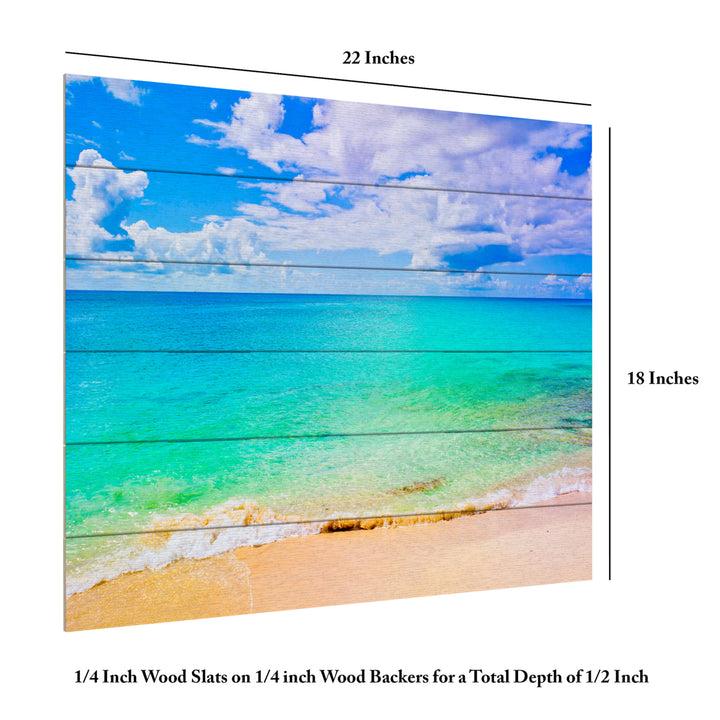 Wooden Slat Art 18 x 22 Inches Titled Maho Beach Ready to Hang Picture Image 6