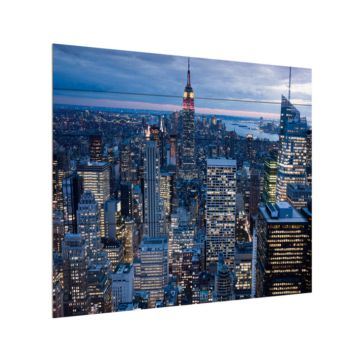 Wooden Slat Art 18 x 22 Inches Titled  York City, NY Ready to Hang  Picture Image 3