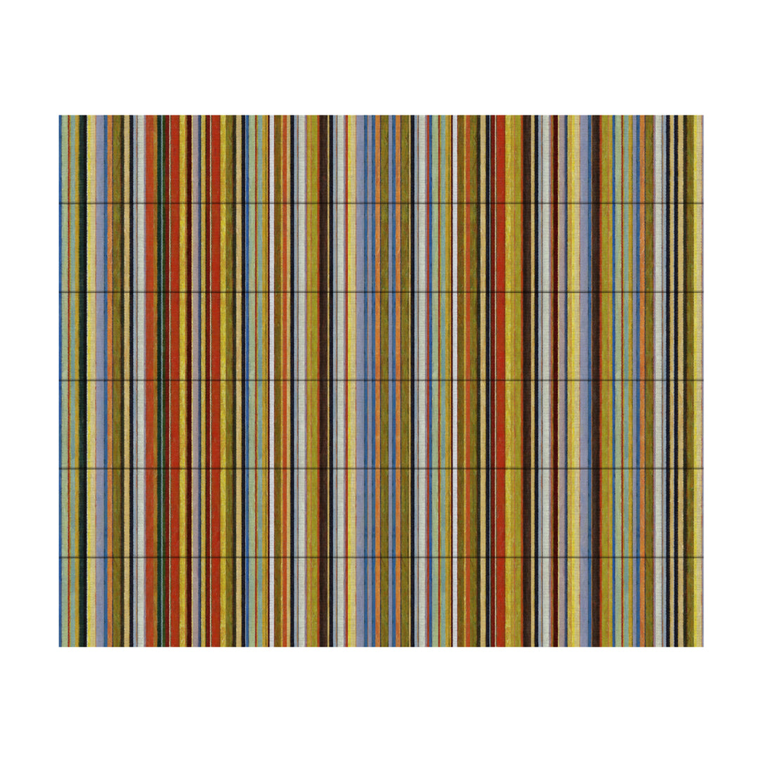 Wooden Slat Art 18 x 22 Inches Titled Comfortable Stripes VII Ready to Hang Picture Image 2