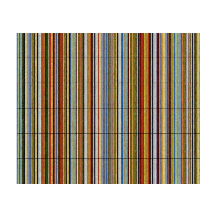 Wooden Slat Art 18 x 22 Inches Titled Comfortable Stripes VII Ready to Hang Picture Image 2