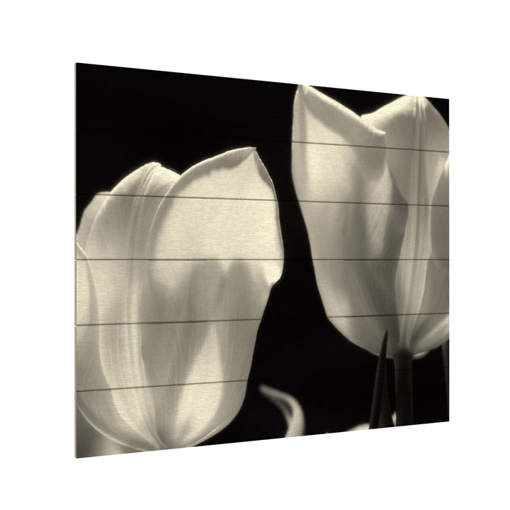 Wooden Slat Art 18 x 22 Inches Titled Tulips Ready to Hang Picture Image 3