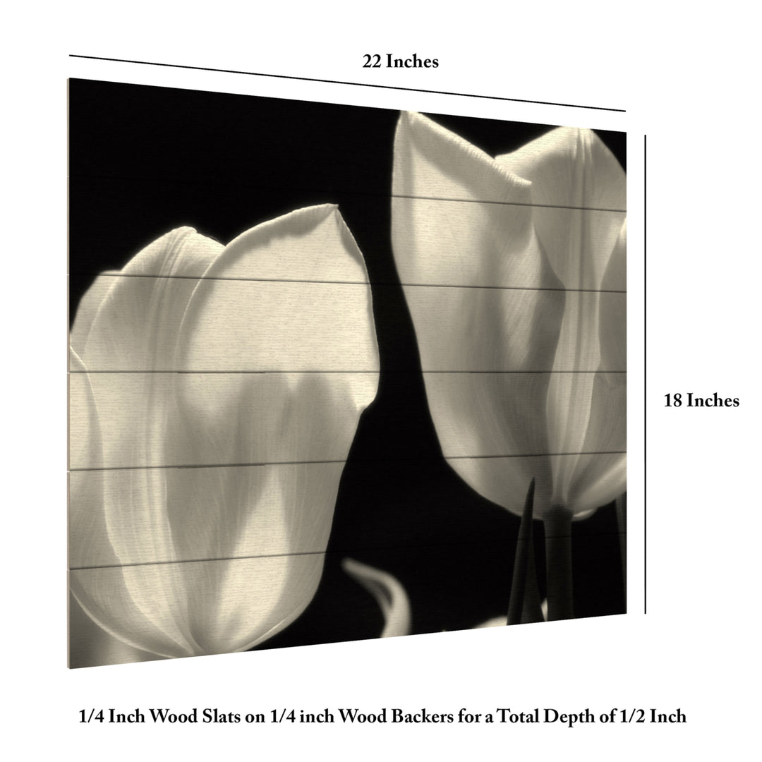 Wooden Slat Art 18 x 22 Inches Titled Tulips Ready to Hang Picture Image 6