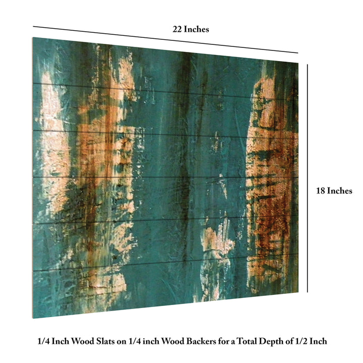 Wooden Slat Art 18 x 22 Inches Titled The Wash Ready to Hang Picture Image 6