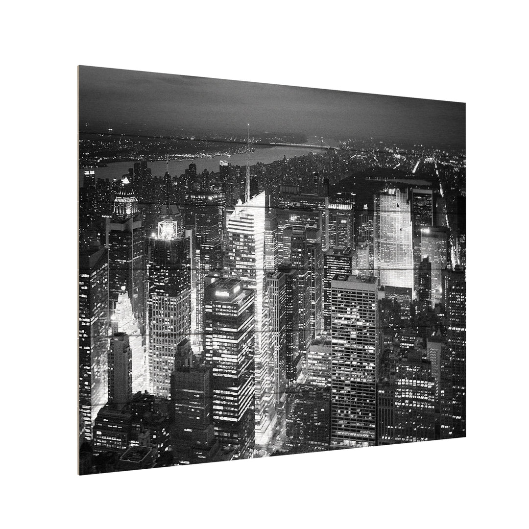 Wooden Slat Art 18 x 22 Inches Titled Times Square Ready to Hang Picture Image 3