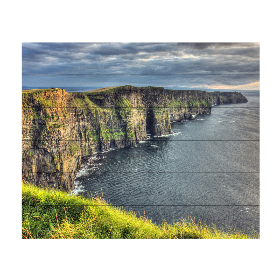 Wooden Slat Art 18 x 22 Inches Titled Cliffs of Moher Ireland Ready to Hang Picture Image 2