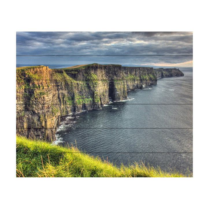 Wooden Slat Art 18 x 22 Inches Titled Cliffs of Moher Ireland Ready to Hang Picture Image 2