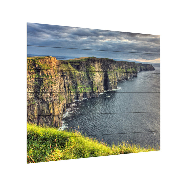 Wooden Slat Art 18 x 22 Inches Titled Cliffs of Moher Ireland Ready to Hang Picture Image 3