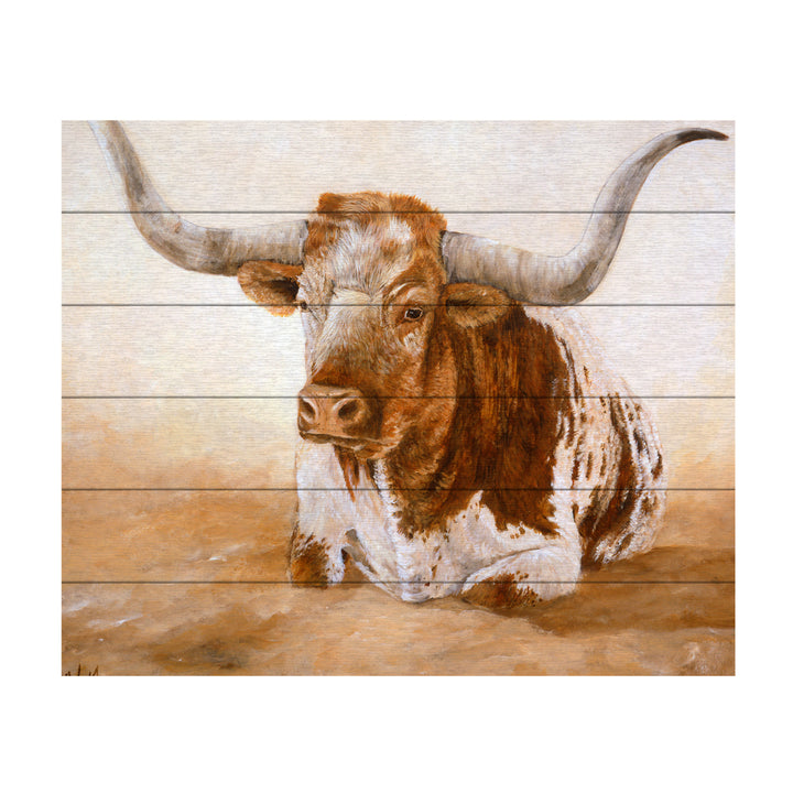 Wooden Slat Art 18 x 22 Inches Titled Easy Rider Cows Ready to Hang Picture Image 2