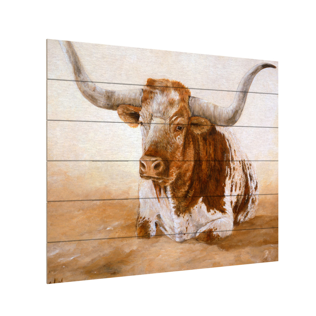 Wooden Slat Art 18 x 22 Inches Titled Easy Rider Cows Ready to Hang Picture Image 3