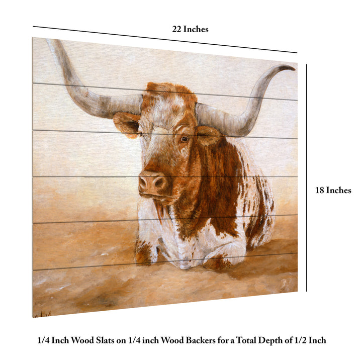 Wooden Slat Art 18 x 22 Inches Titled Easy Rider Cows Ready to Hang Picture Image 6